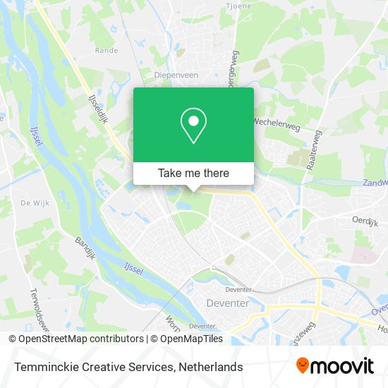 Temminckie Creative Services map