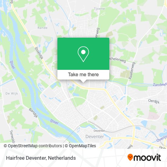 Hairfree Deventer map