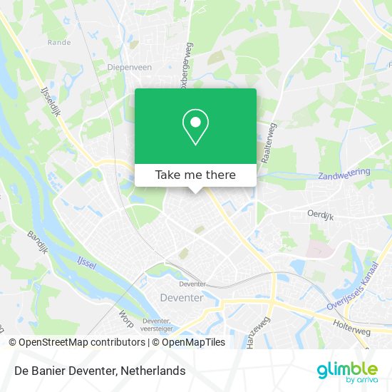 De Banier Deventer Karte