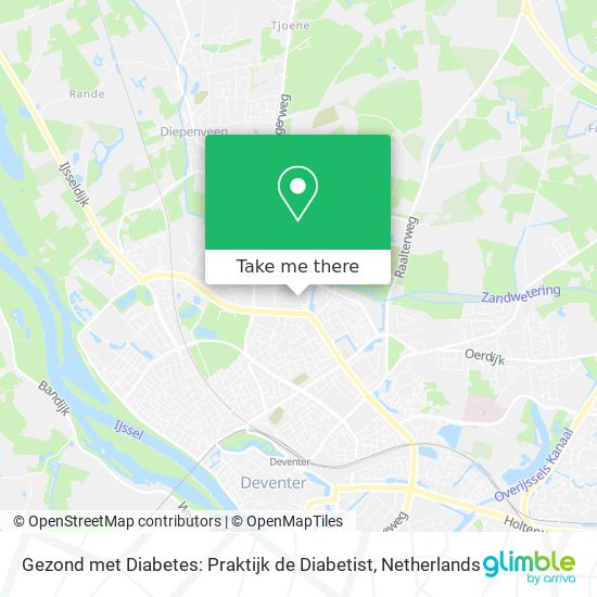 Gezond met Diabetes: Praktijk de Diabetist Karte