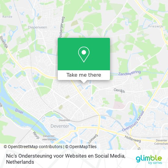 Nic's Ondersteuning voor Websites en Social Media Karte