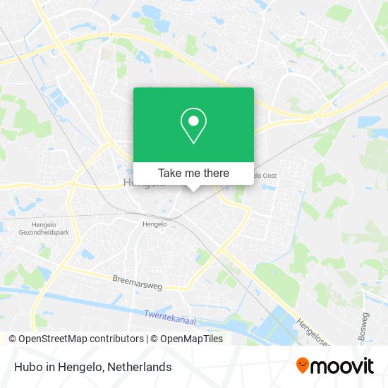 Hubo in Hengelo map