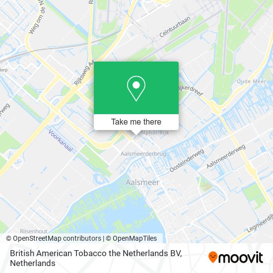 British American Tobacco the Netherlands BV map