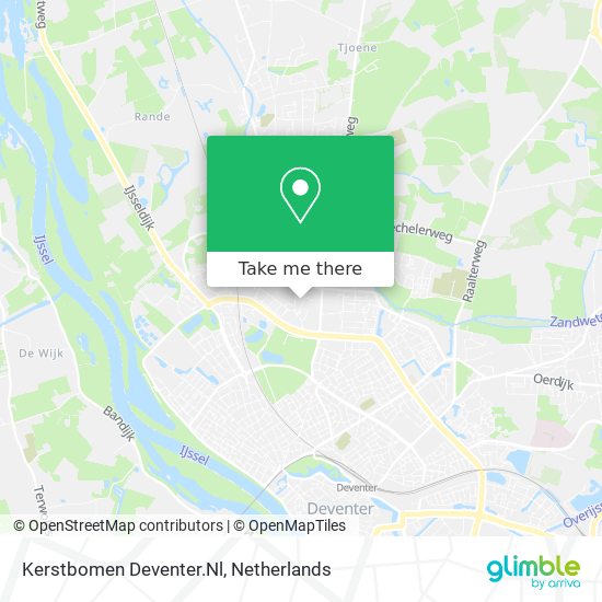 Kerstbomen Deventer.Nl map