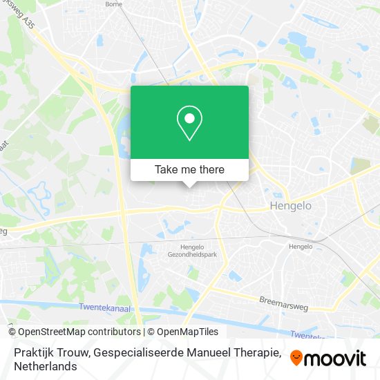 Praktijk Trouw, Gespecialiseerde Manueel Therapie map