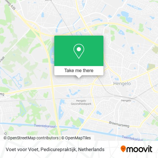 Voet voor Voet, Pedicurepraktijk map