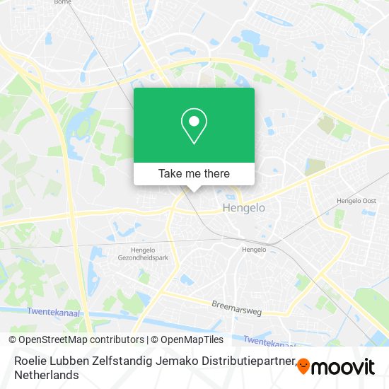 Roelie Lubben Zelfstandig Jemako Distributiepartner map