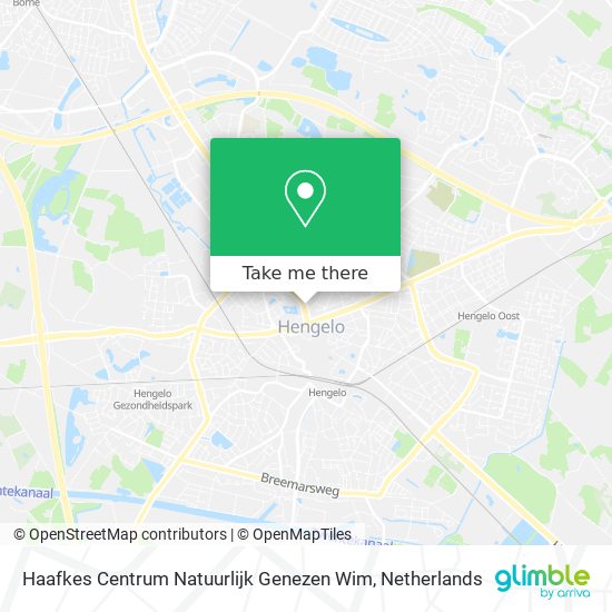 Haafkes Centrum Natuurlijk Genezen Wim map