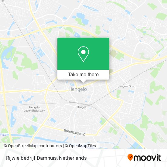 Rijwielbedrijf Damhuis map