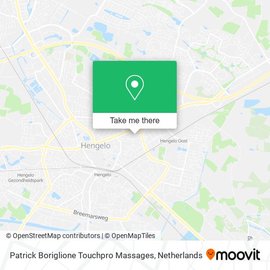 Patrick Boriglione Touchpro Massages map