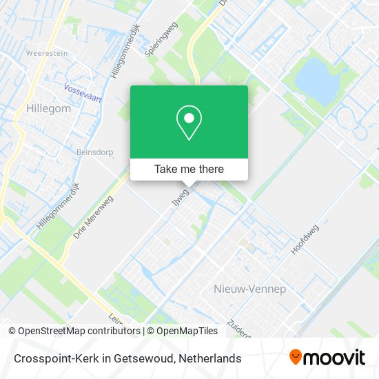 Crosspoint-Kerk in Getsewoud map