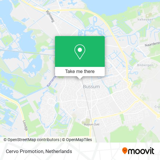 Cervo Promotion map