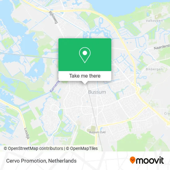 Cervo Promotion map