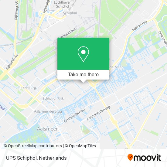 UPS Schiphol map