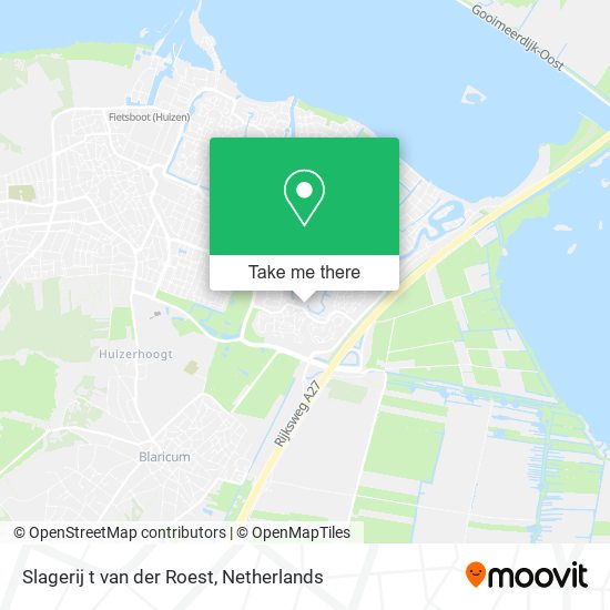 Slagerij t van der Roest map