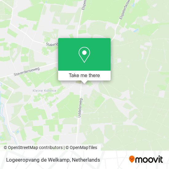 Logeeropvang de Welkamp map
