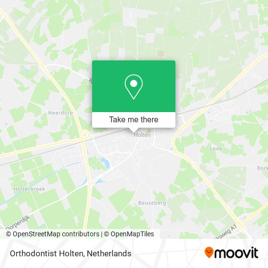 Orthodontist Holten map