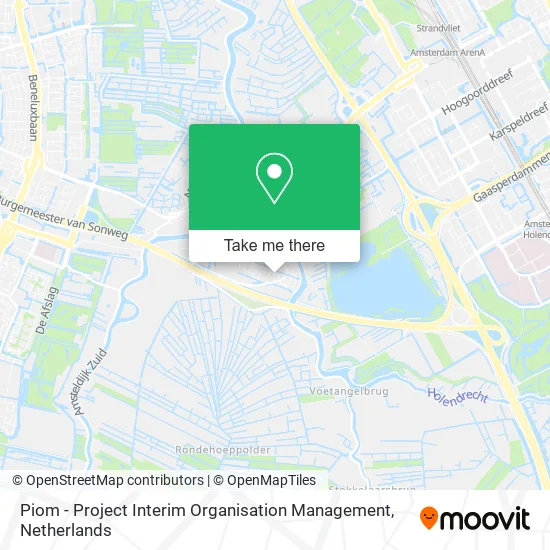 Piom - Project Interim Organisation Management map