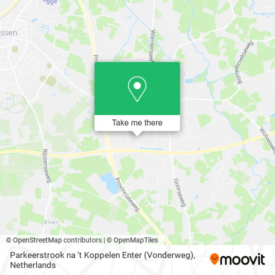 Parkeerstrook na 't Koppelen Enter (Vonderweg) map