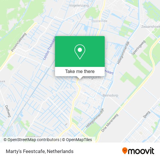 Marty's Feestcafe map