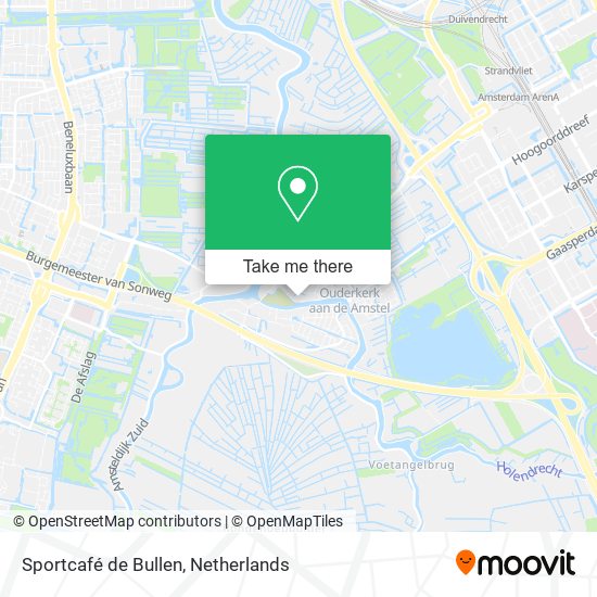 Sportcafé de Bullen map