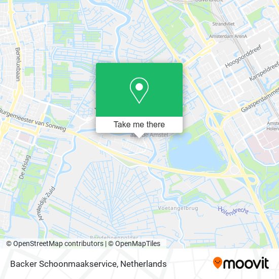 Backer Schoonmaakservice map