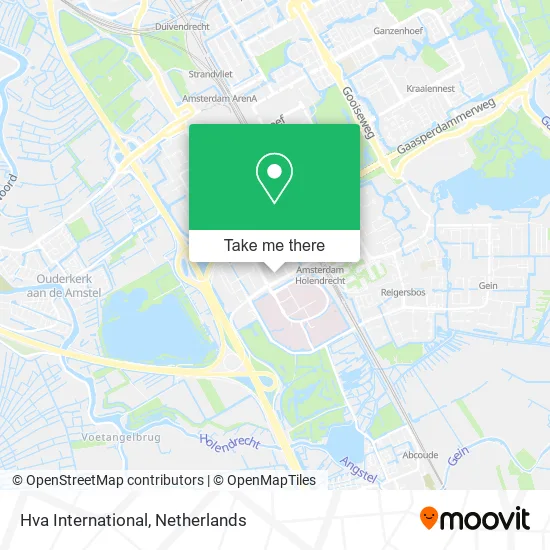 Hva International map