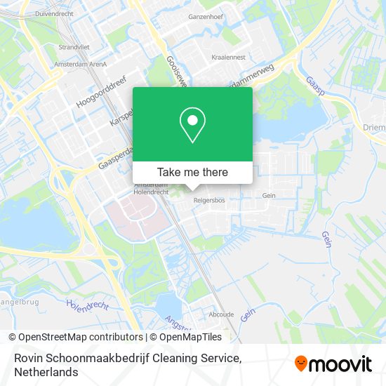 Rovin Schoonmaakbedrijf Cleaning Service map