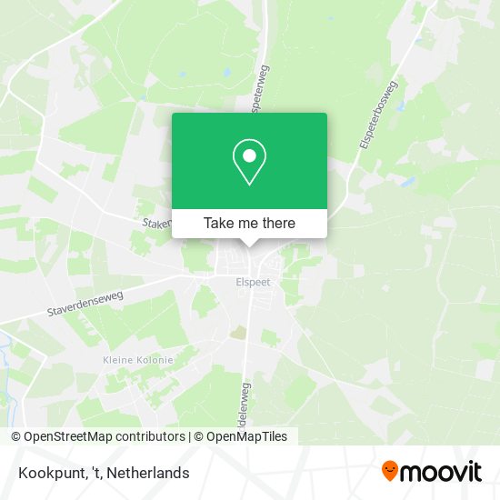 Kookpunt, 't map