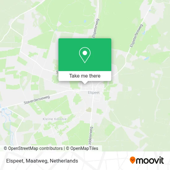 Elspeet, Maatweg map