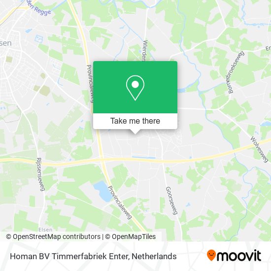 Homan BV Timmerfabriek Enter map