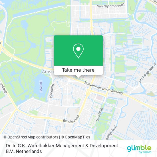 Dr. Ir. C.K. Wafelbakker Management & Development B.V. map