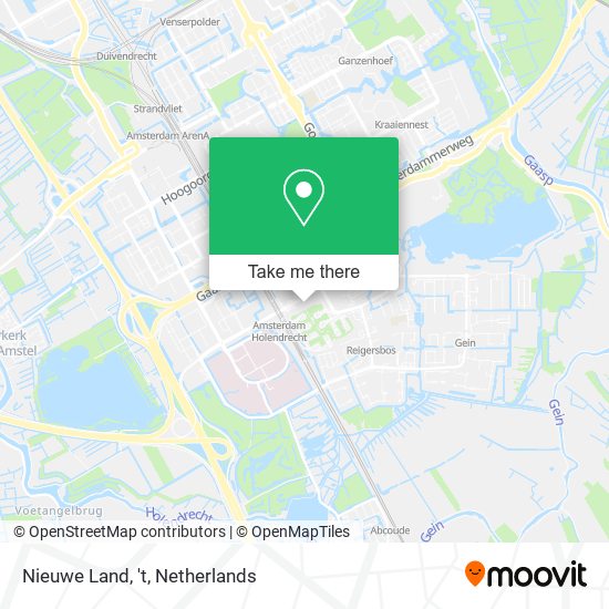 Nieuwe Land, 't map