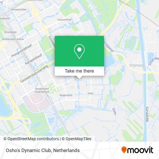 Osho's Dynamic Club map