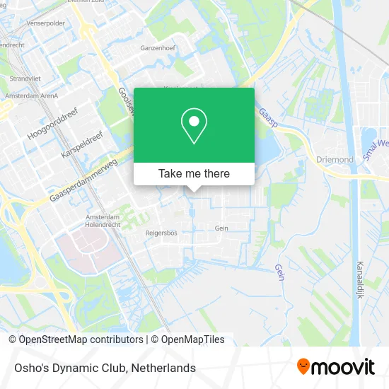 Osho's Dynamic Club map