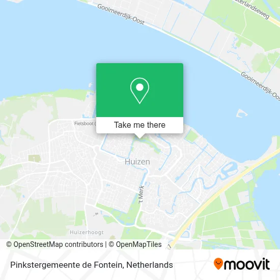 Pinkstergemeente de Fontein map