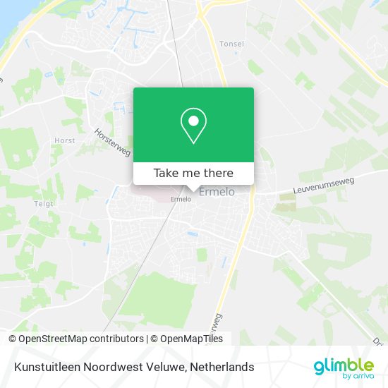 Kunstuitleen Noordwest Veluwe Karte