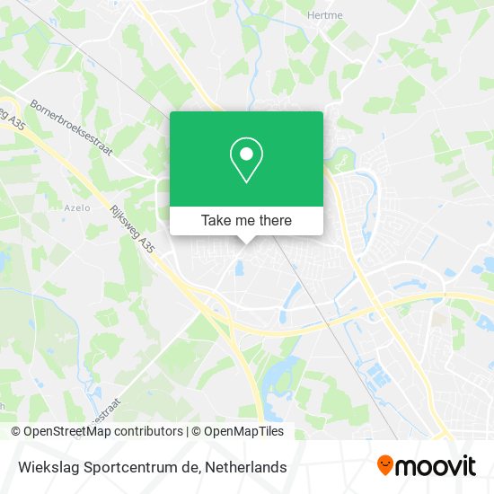 Wiekslag Sportcentrum de map