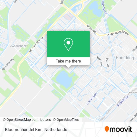 Bloemenhandel Kim map