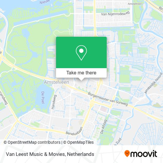 Van Leest Music & Movies map