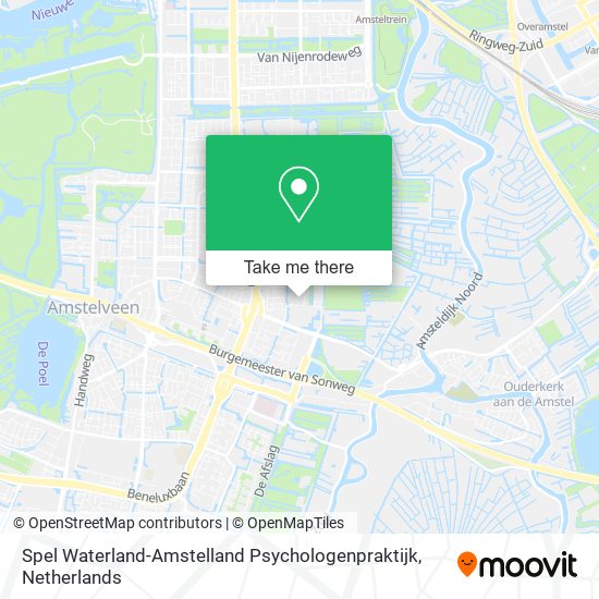 Spel Waterland-Amstelland Psychologenpraktijk Karte