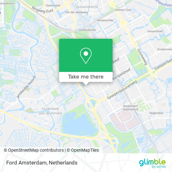 Ford Amsterdam map