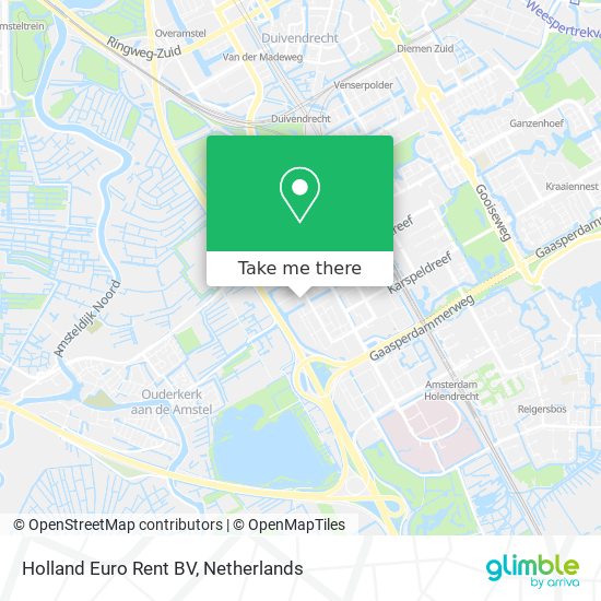 Holland Euro Rent BV map