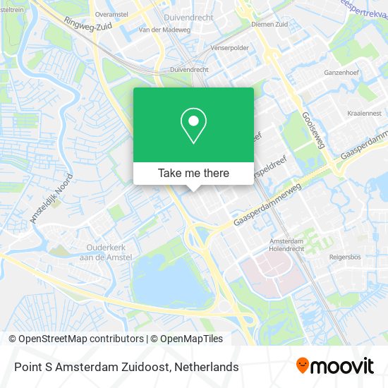 Point S Amsterdam Zuidoost map