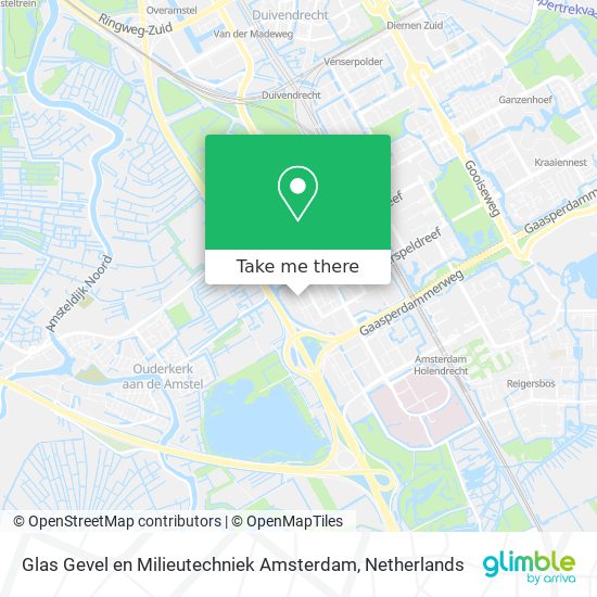 Glas Gevel en Milieutechniek Amsterdam map