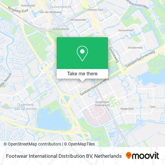 Footwear International Distribution BV map