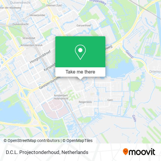 D.C.L. Projectonderhoud map