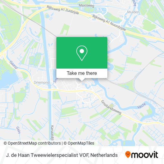 J. de Haan Tweewielerspecialist VOF map