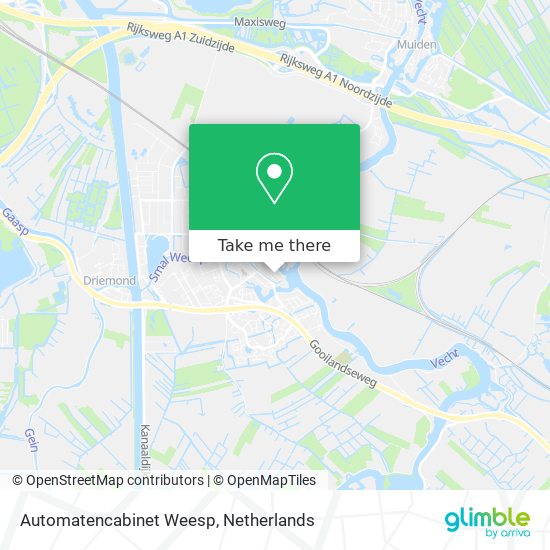 Automatencabinet Weesp map