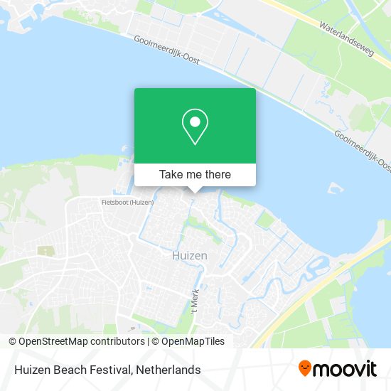 Huizen Beach Festival map